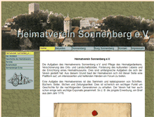 Tablet Screenshot of heimatverein-sonnenberg.de